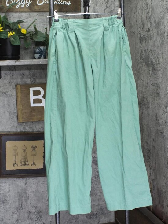 LOGO by Lori Goldstein Pants - Logo By Lori Goldstein Regular Textured Full Length Pants Feldspar Green XS